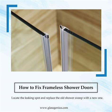 how to fix shower door leak|How to Stop a Shower Door From Leaking Water